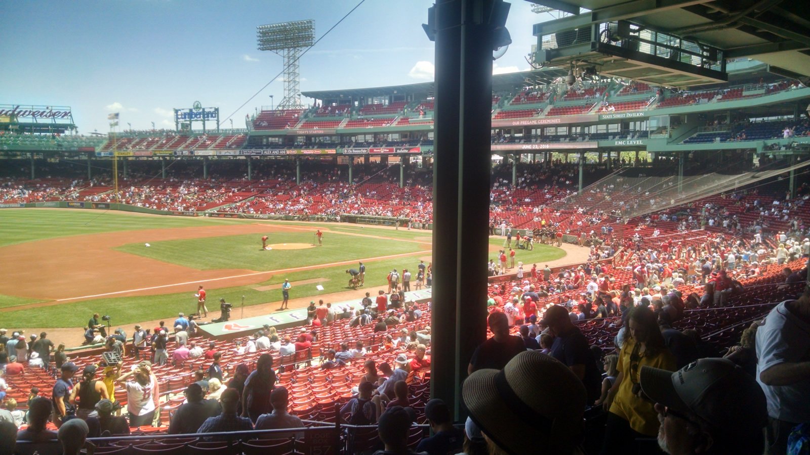 grandstand 29, row 7 seat view  for baseball - fenway park