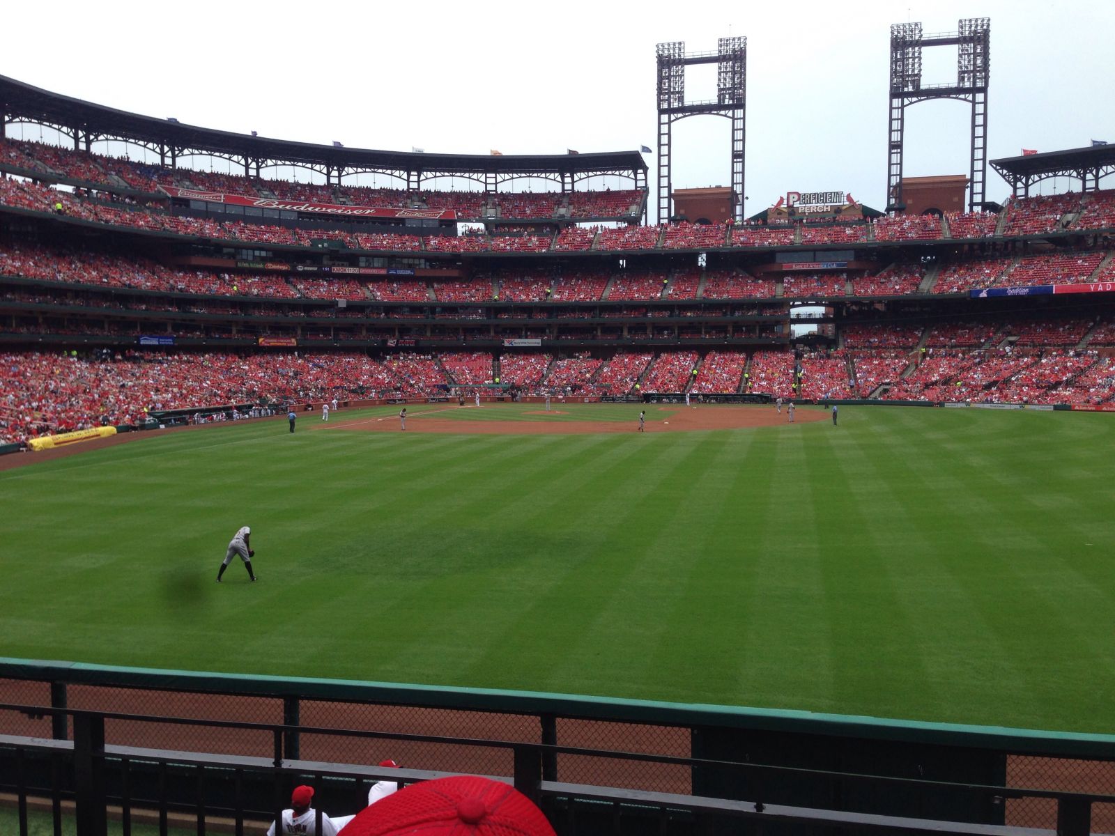 Right Above the Cards Bullpen!! Busch Stadium Section 109 Review