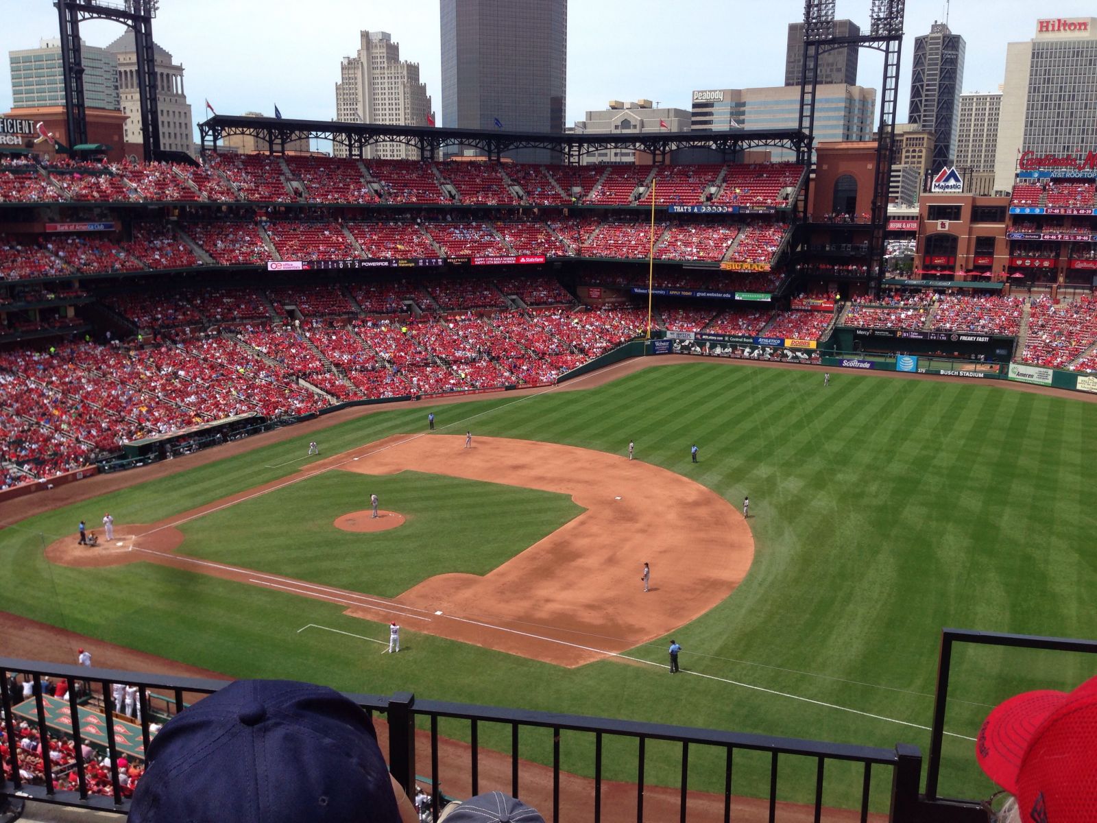section 340, row 3 seat view  for baseball - busch stadium