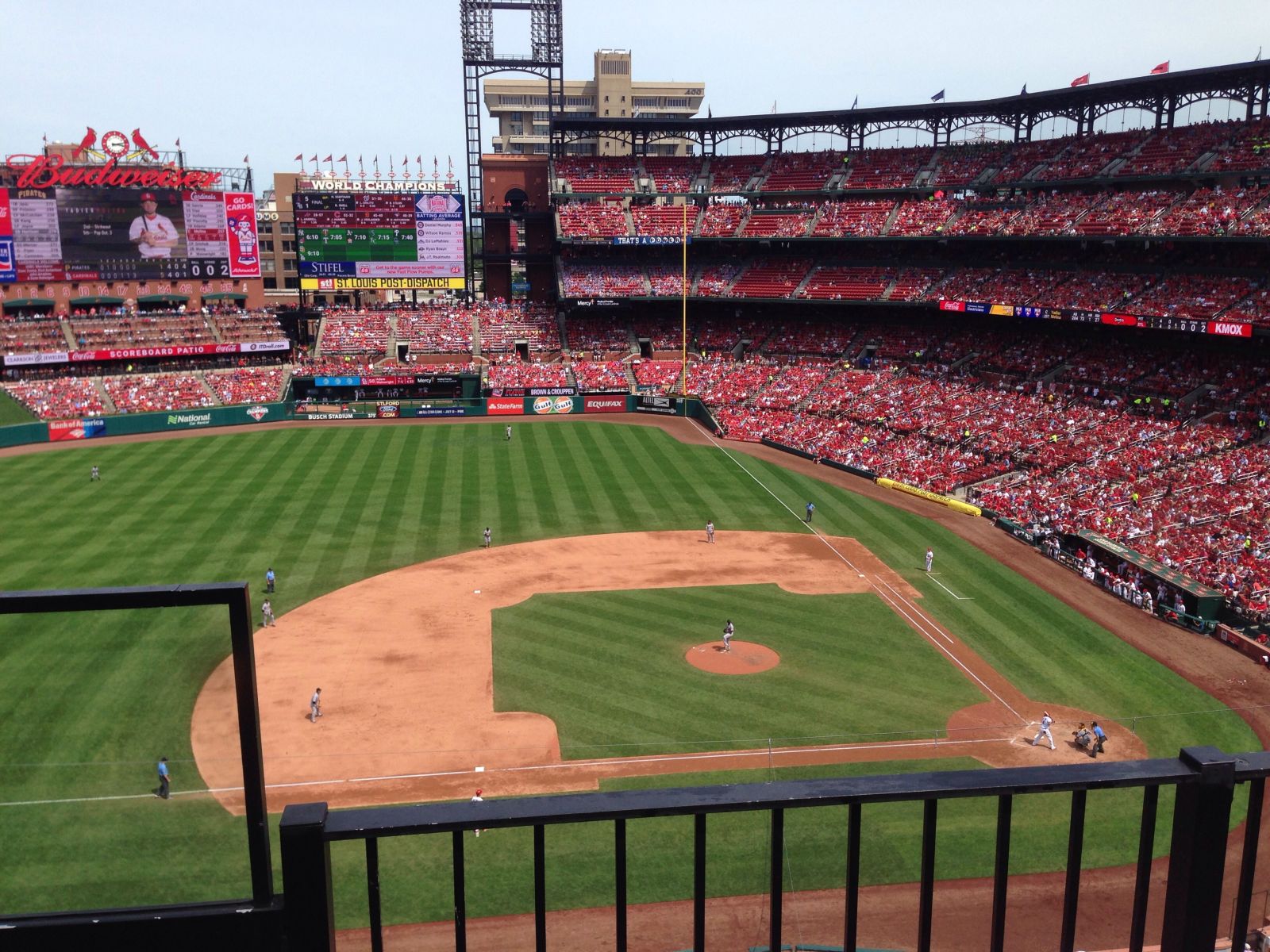 section 356, row 2 seat view  - busch stadium