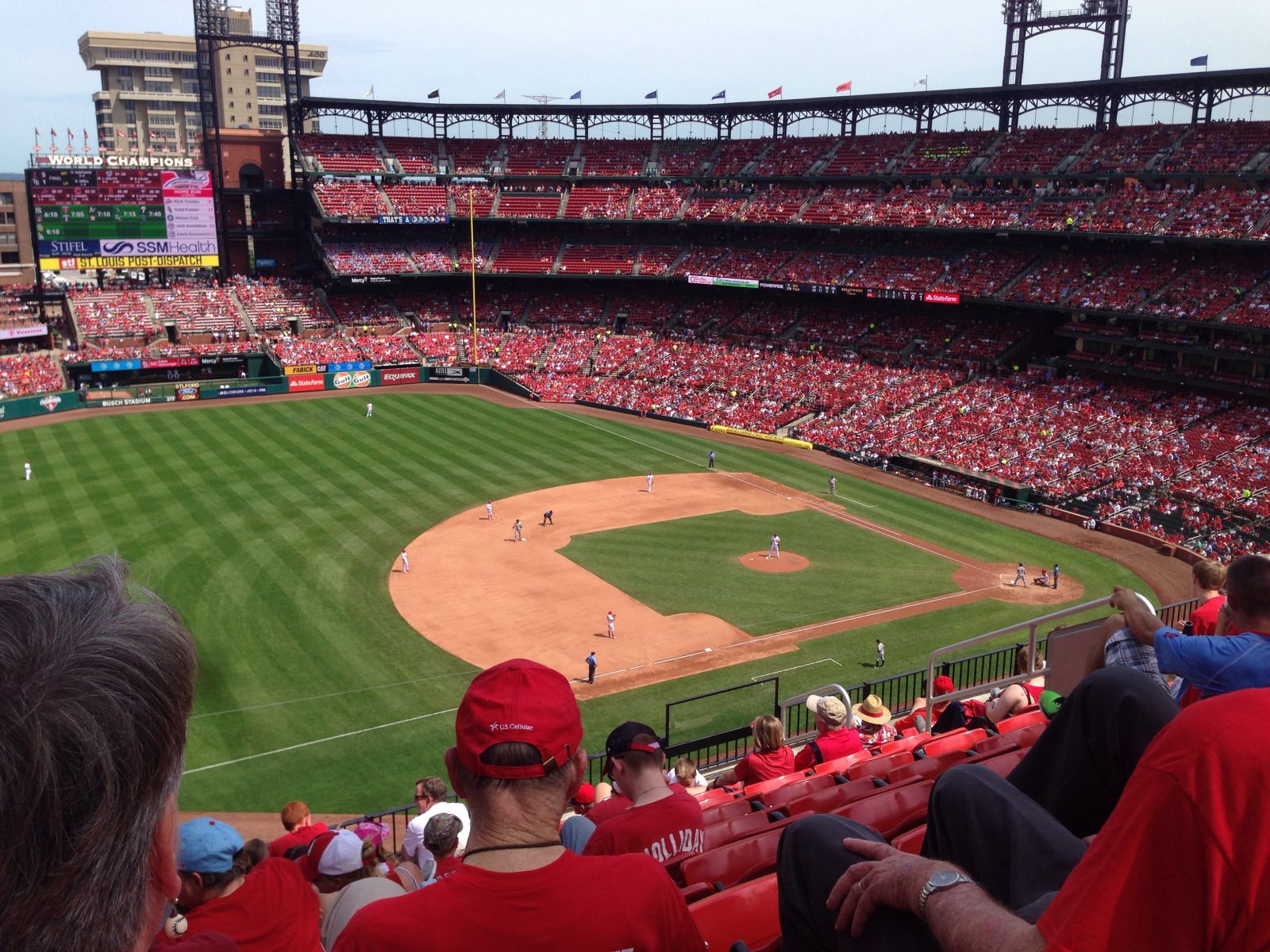 section 360, row 9 seat view  - busch stadium