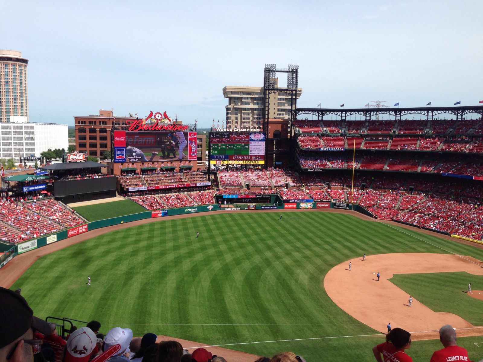 Shaded and Angled Busch Stadium Section 361 Review