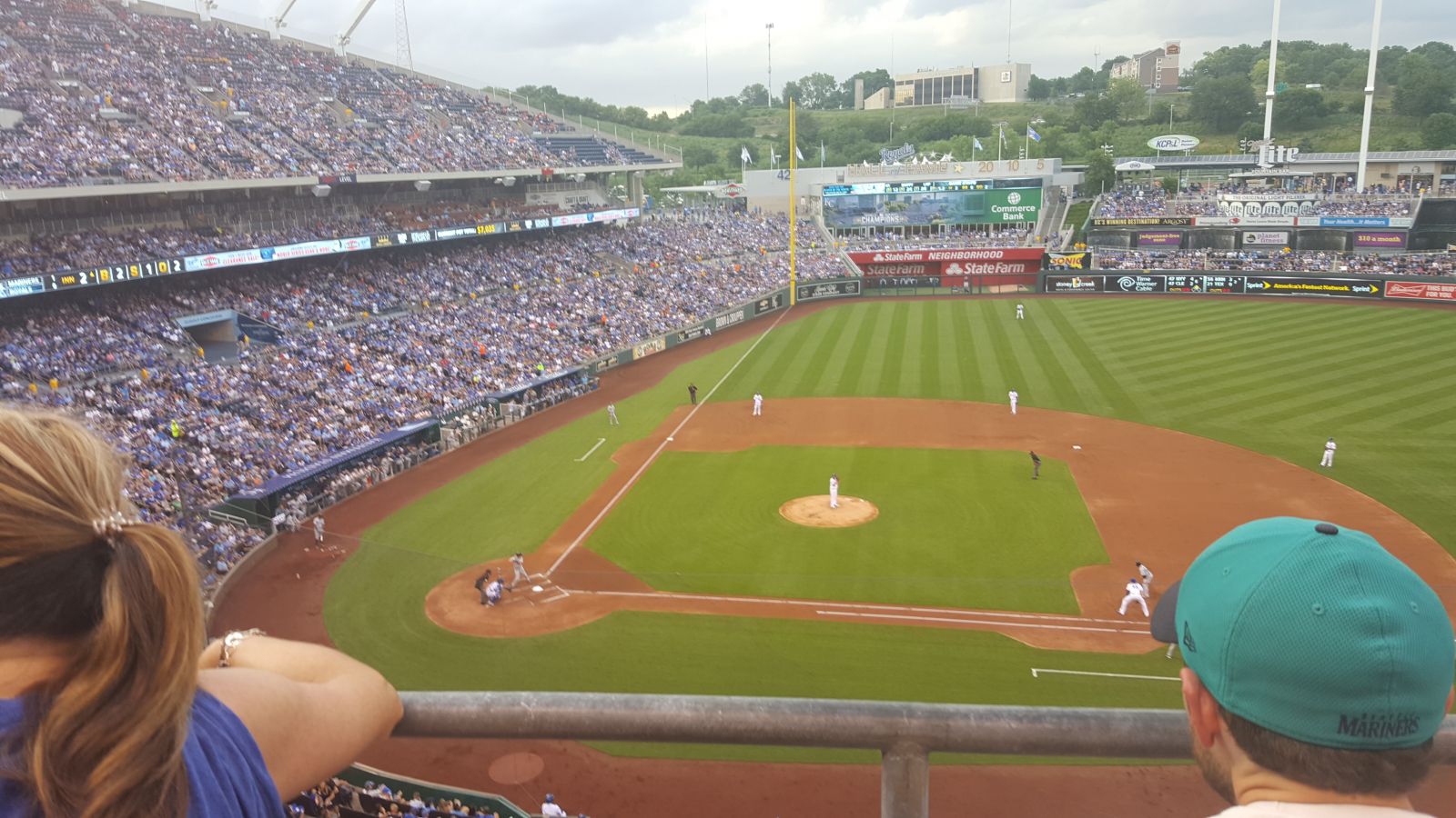 section 428, row b seat view  - kauffman stadium