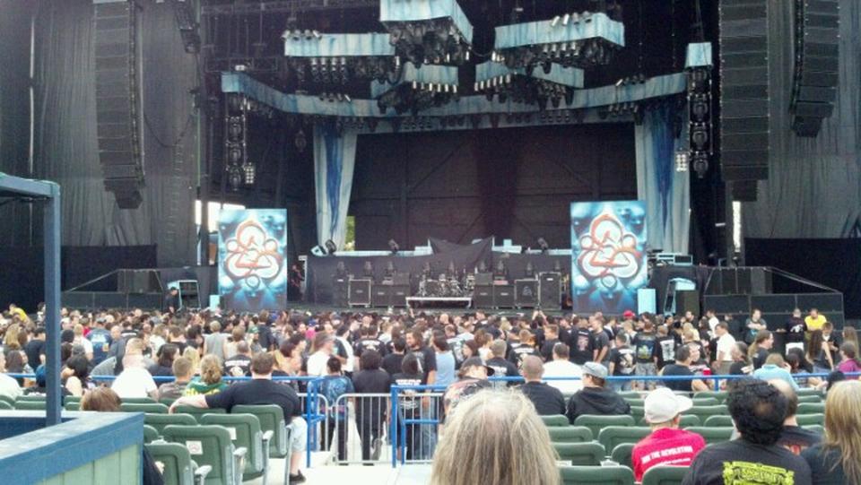 section 102, row 11 seat view  - toyota amphitheatre