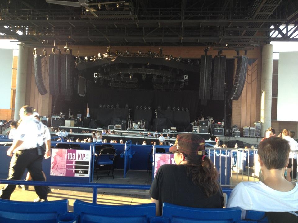 section 203, row bb seat view  - talking stick resort amphitheatre