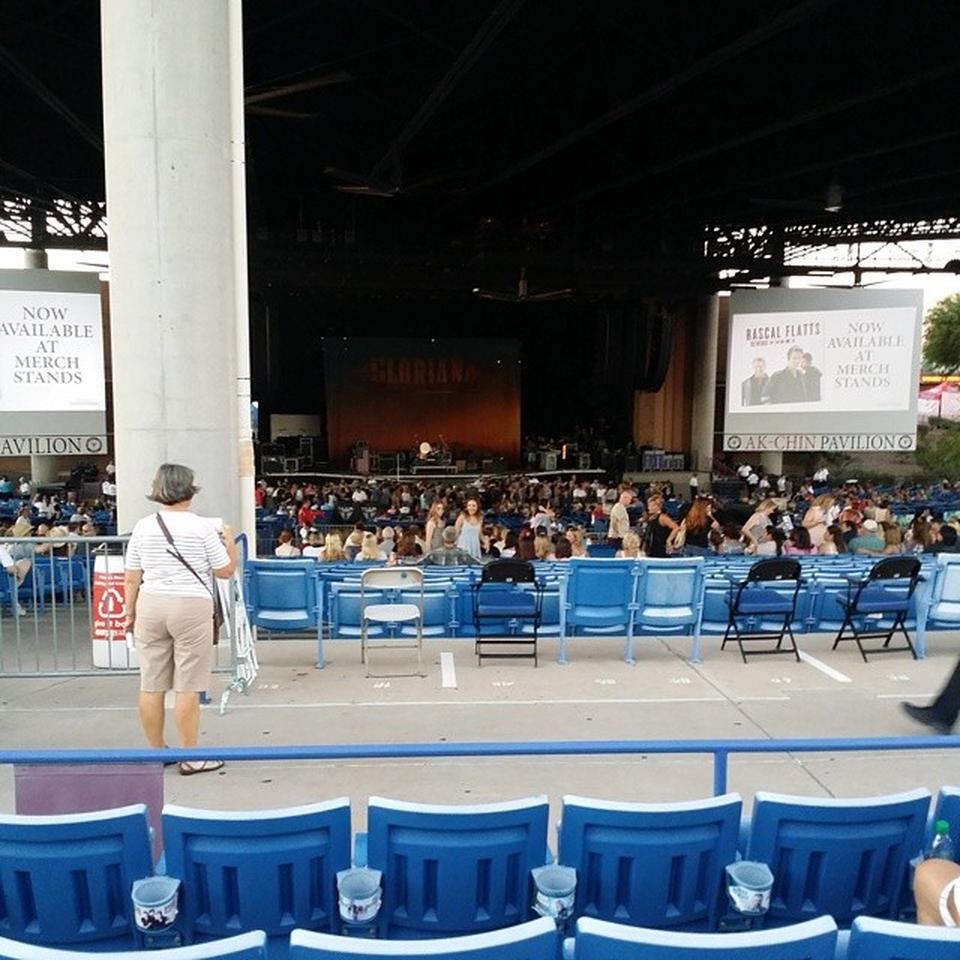 section 303, row b seat view  - talking stick resort amphitheatre