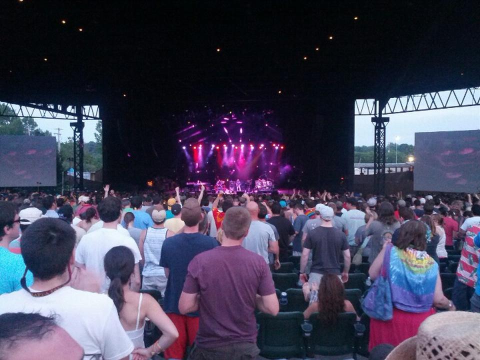 head-on concert view at The Pavilion at Star Lake