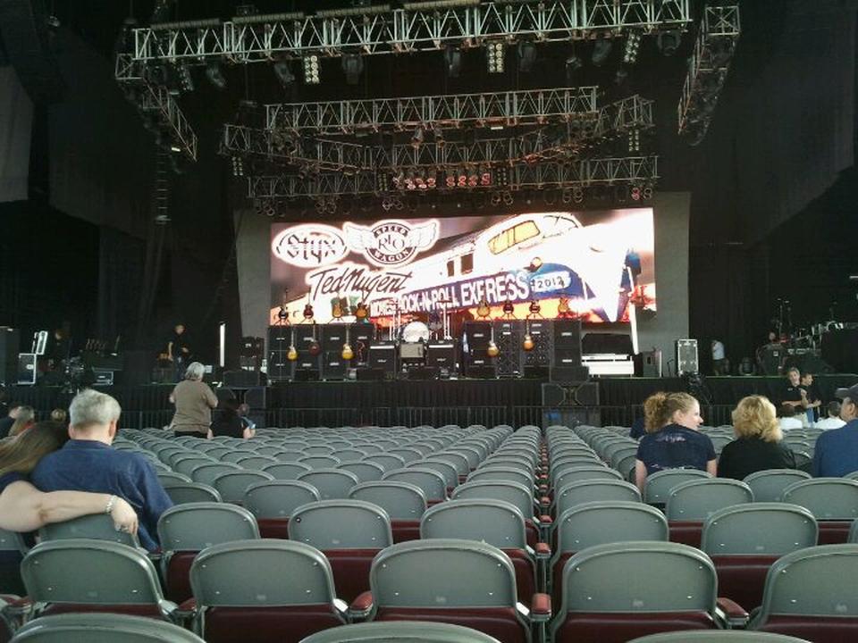 section 2, row v seat view  - jiffy lube live