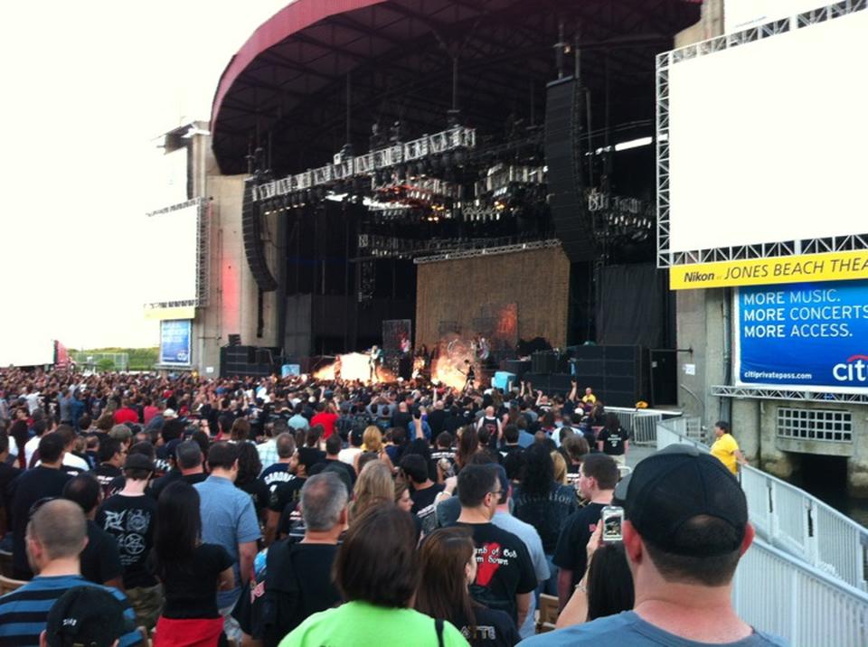 orchestra g seat view  - jones beach theater