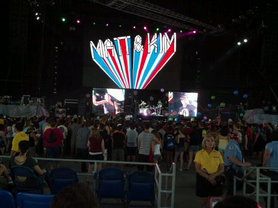 section 5, row d seat view  - midflorida credit union amphitheatre