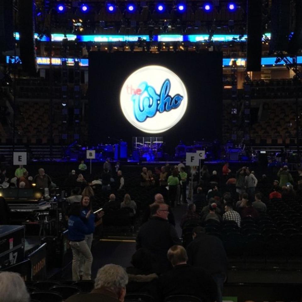 floor f seat view  for concert - td garden