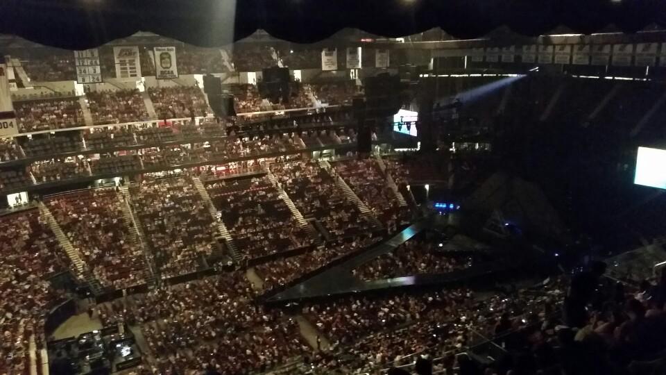 section 210 seat view  for concert - prudential center