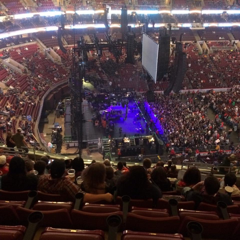 section 222a, row 11 seat view  for concert - wells fargo center