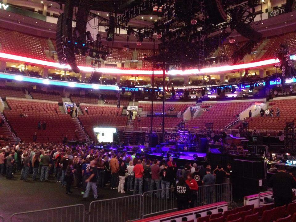 section 113, row 7 seat view  for concert - wells fargo center