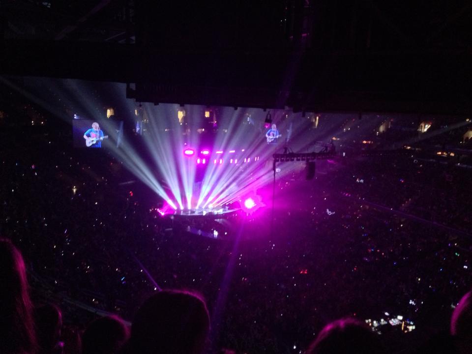 head-on concert view at Rocket Mortgage FieldHouse