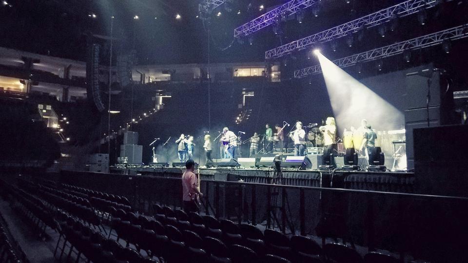 view from Oakland Arena Floor seats