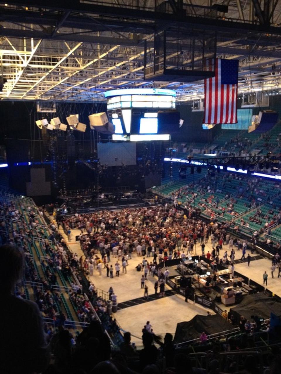section 219 seat view  for concert - greensboro coliseum