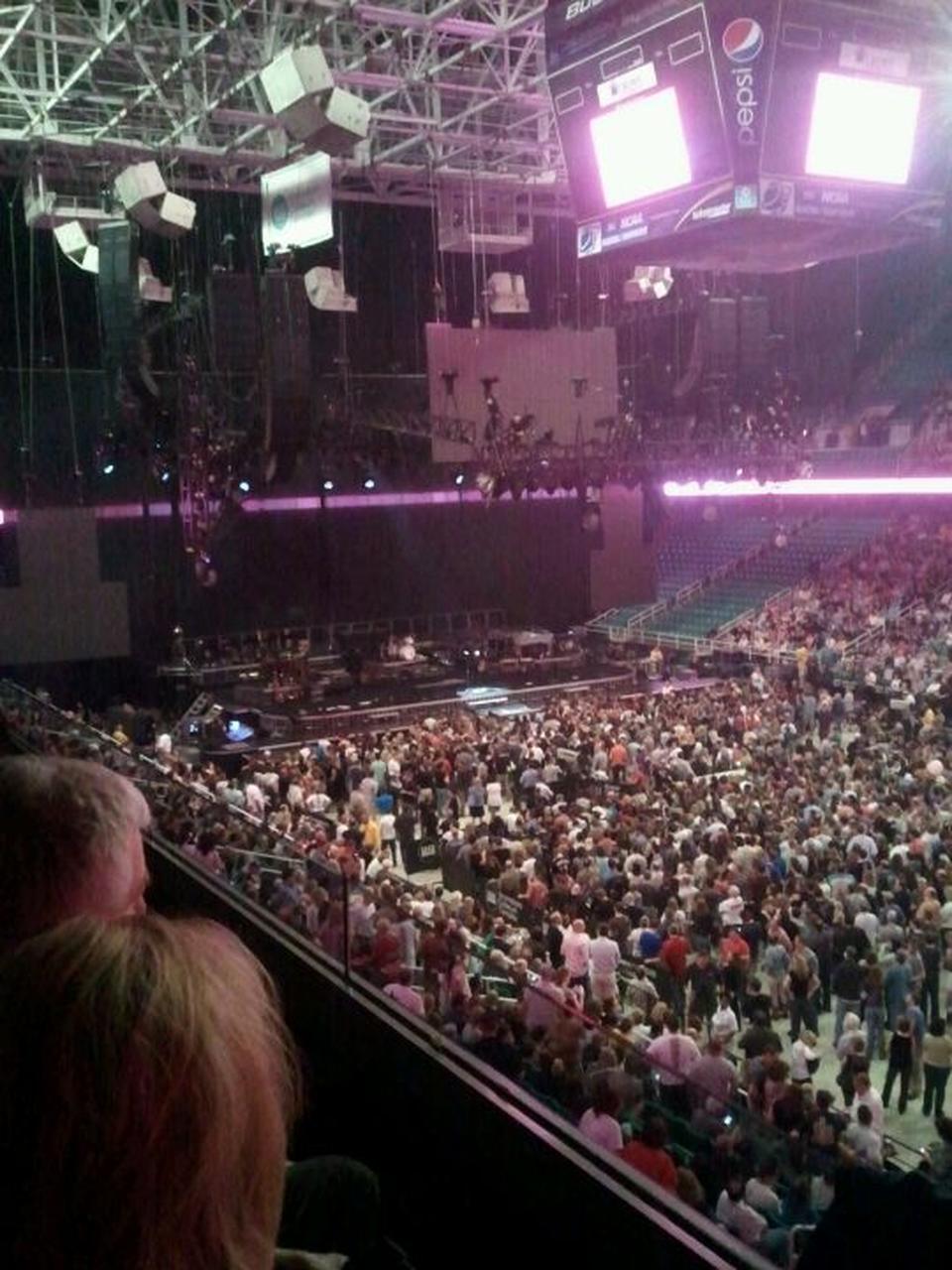 section 214, row a seat view  for concert - greensboro coliseum
