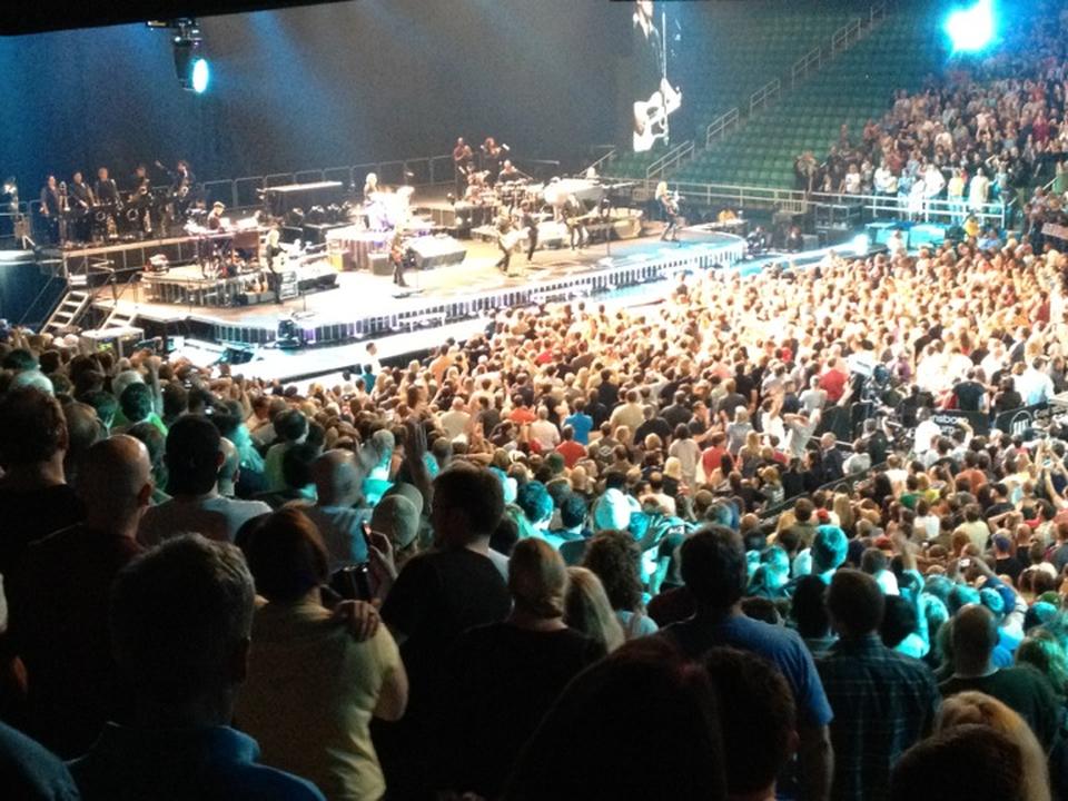 section 111, row tt seat view  for concert - greensboro coliseum