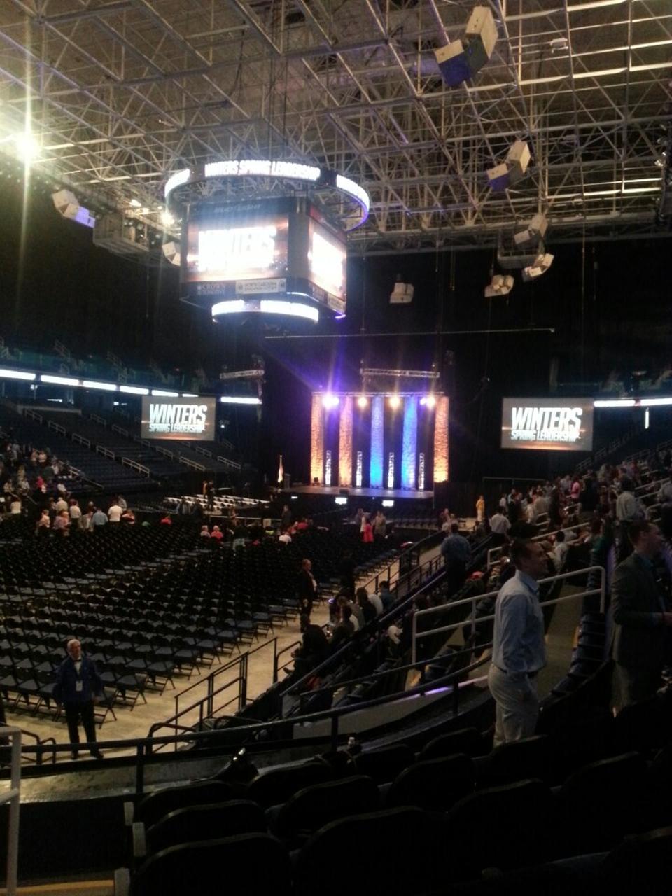 section 120, row hh seat view  for concert - greensboro coliseum