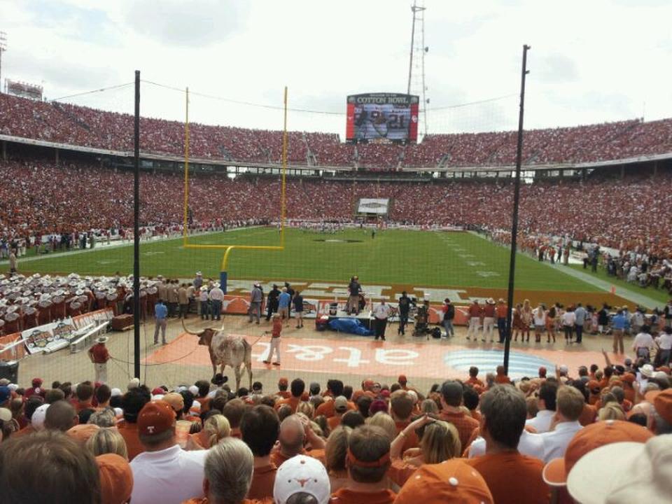 section 14 seat view  - cotton bowl