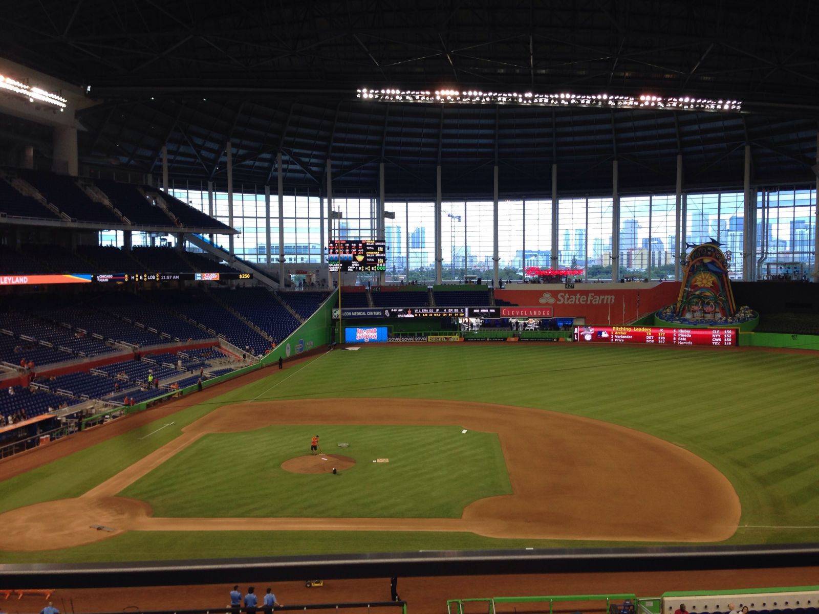 section 209, row 1 seat view  for baseball - loandepot park