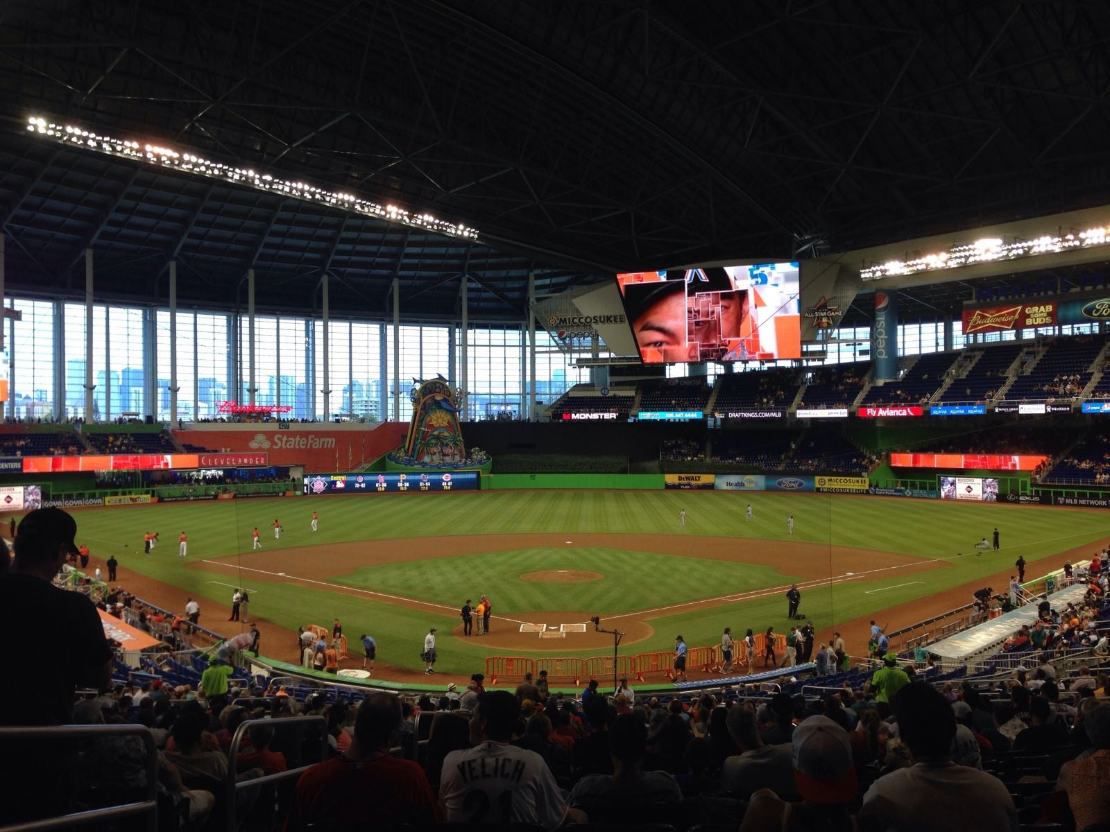 Directly Behind Home Plate Marlins Park Section 14 Review