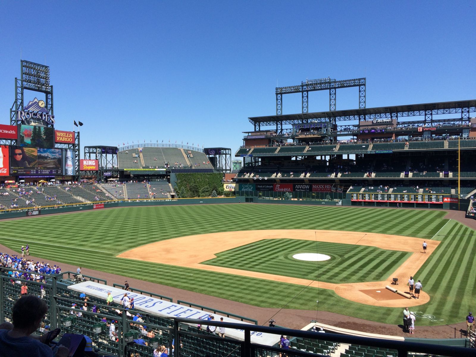 section 234, row 5 seat view  - coors field