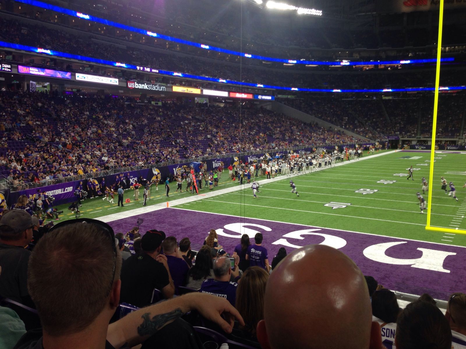 Incredible View From the Endzone U.S. Bank Stadium Section 142 Review