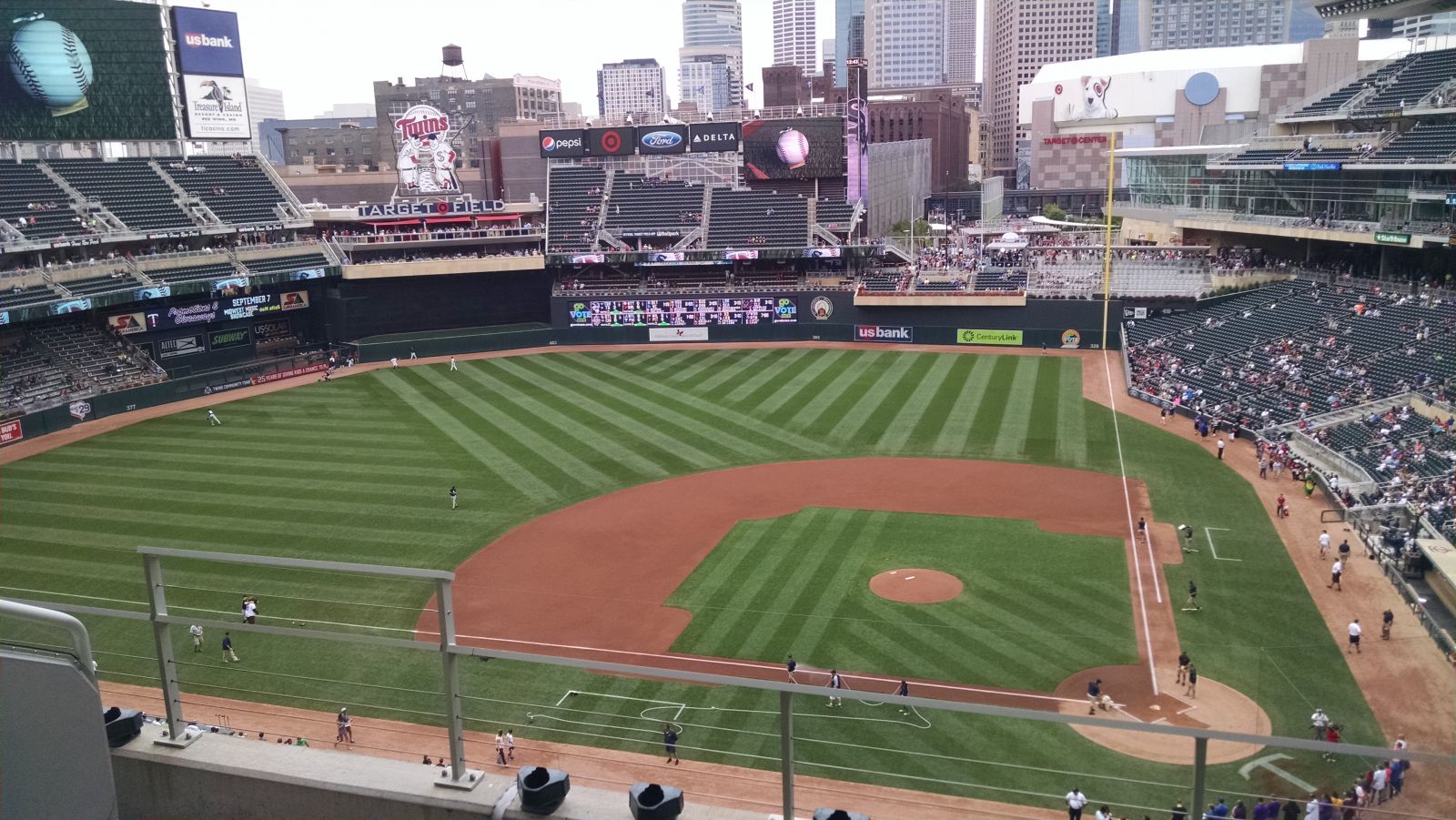 section 219, row 4 seat view  - target field