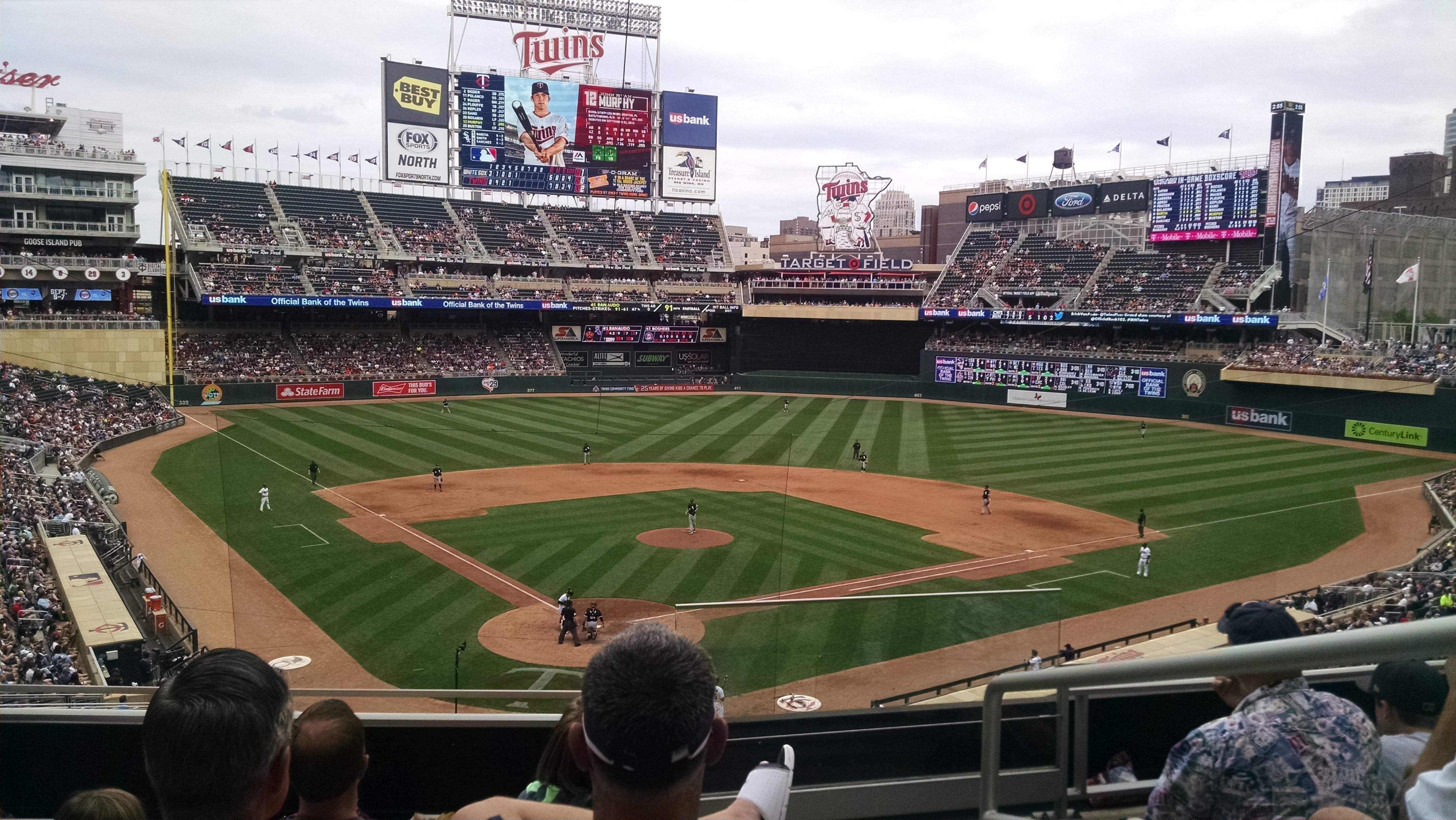 section g, row 4 seat view - target field