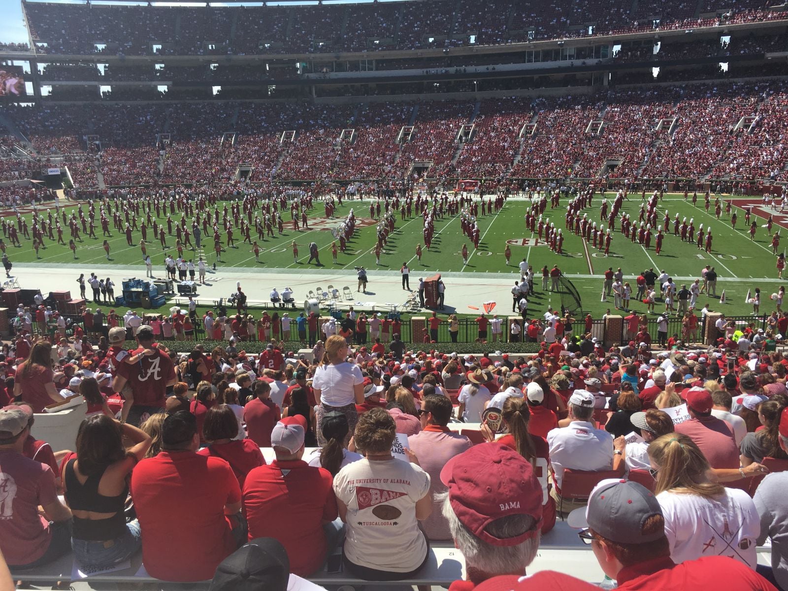 section jj, row 36 seat view  for football - bryant-denny stadium