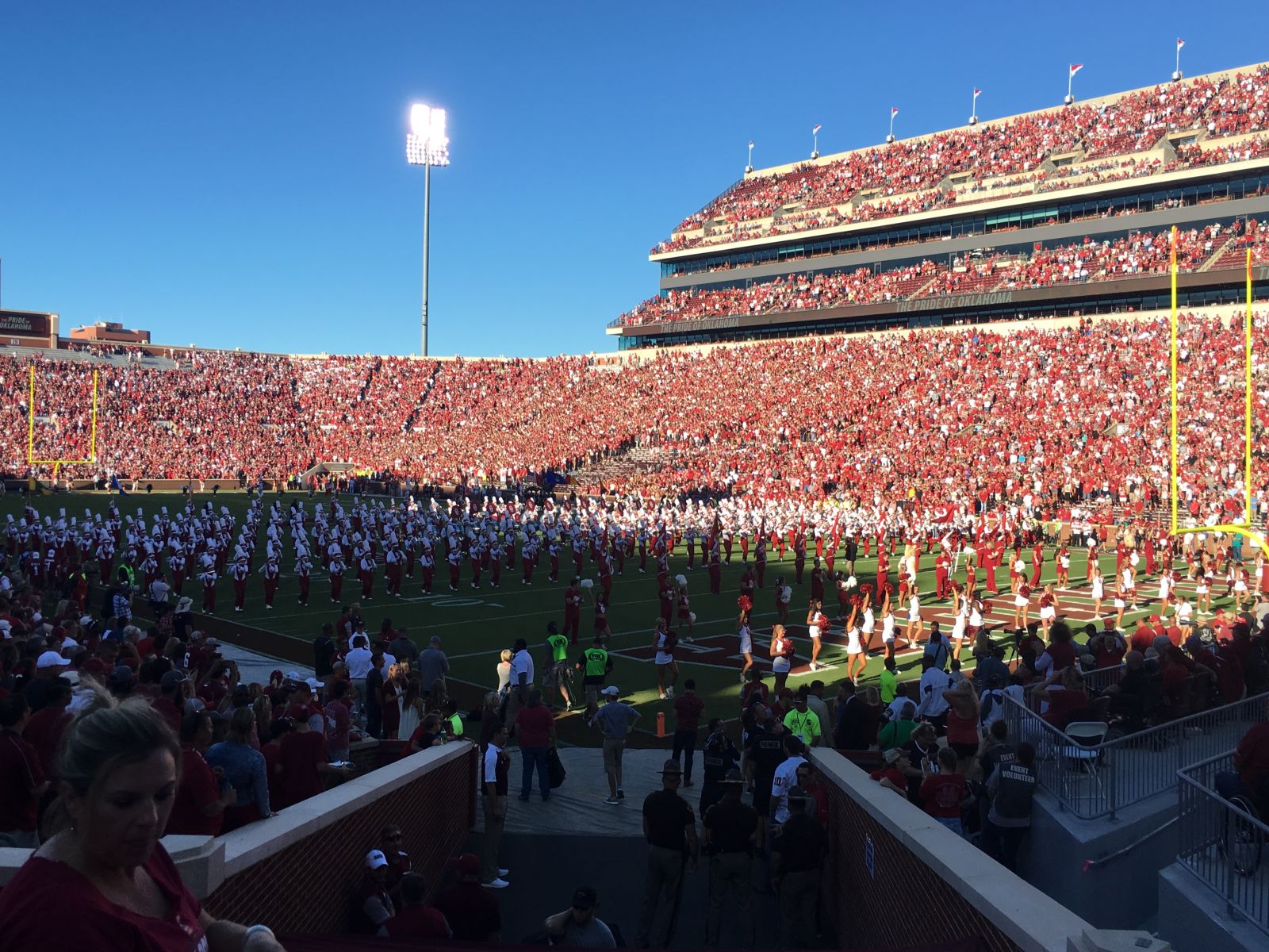 section 47, row 20 seat view  - oklahoma memorial stadium