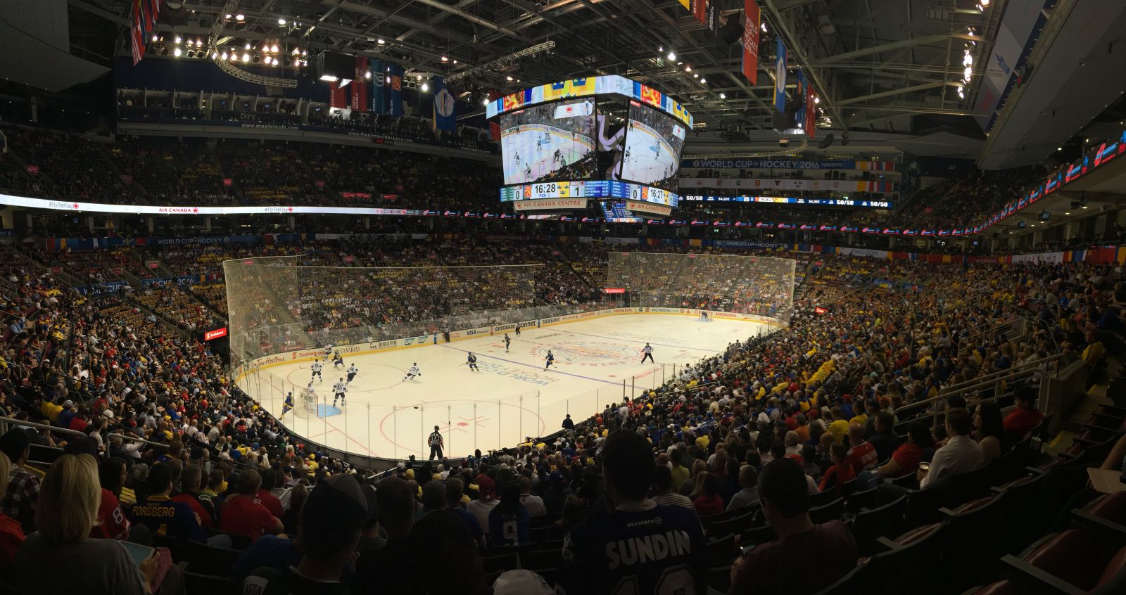 section 122, row 27 seat view  for hockey - scotiabank arena