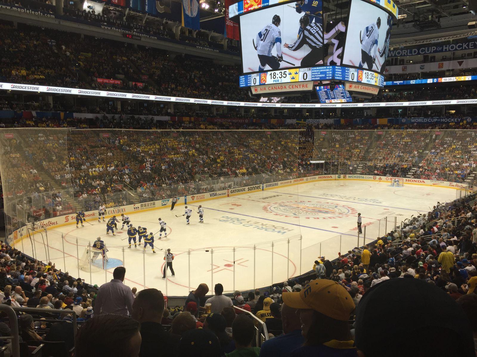 section 122, row 25 seat view  for hockey - scotiabank arena