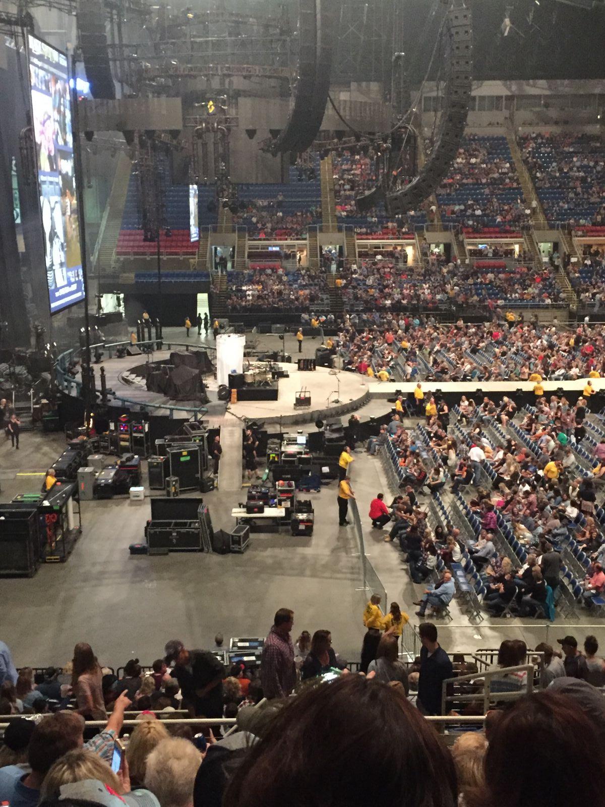 section 22, row s seat view  for concert - fargodome