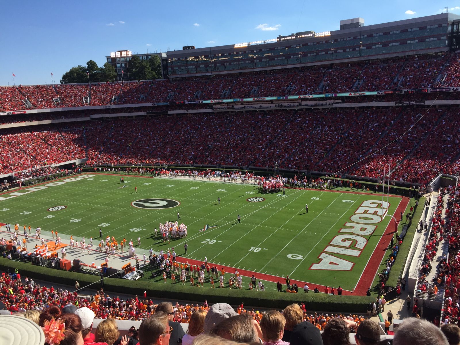 section 302, row 6 seat view  - sanford stadium