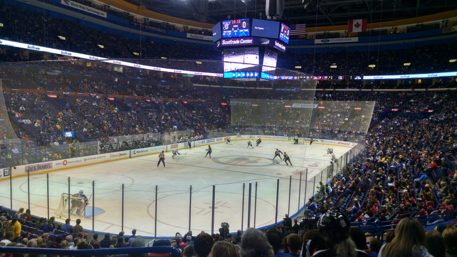 section 120, row u seat view  for hockey - enterprise center
