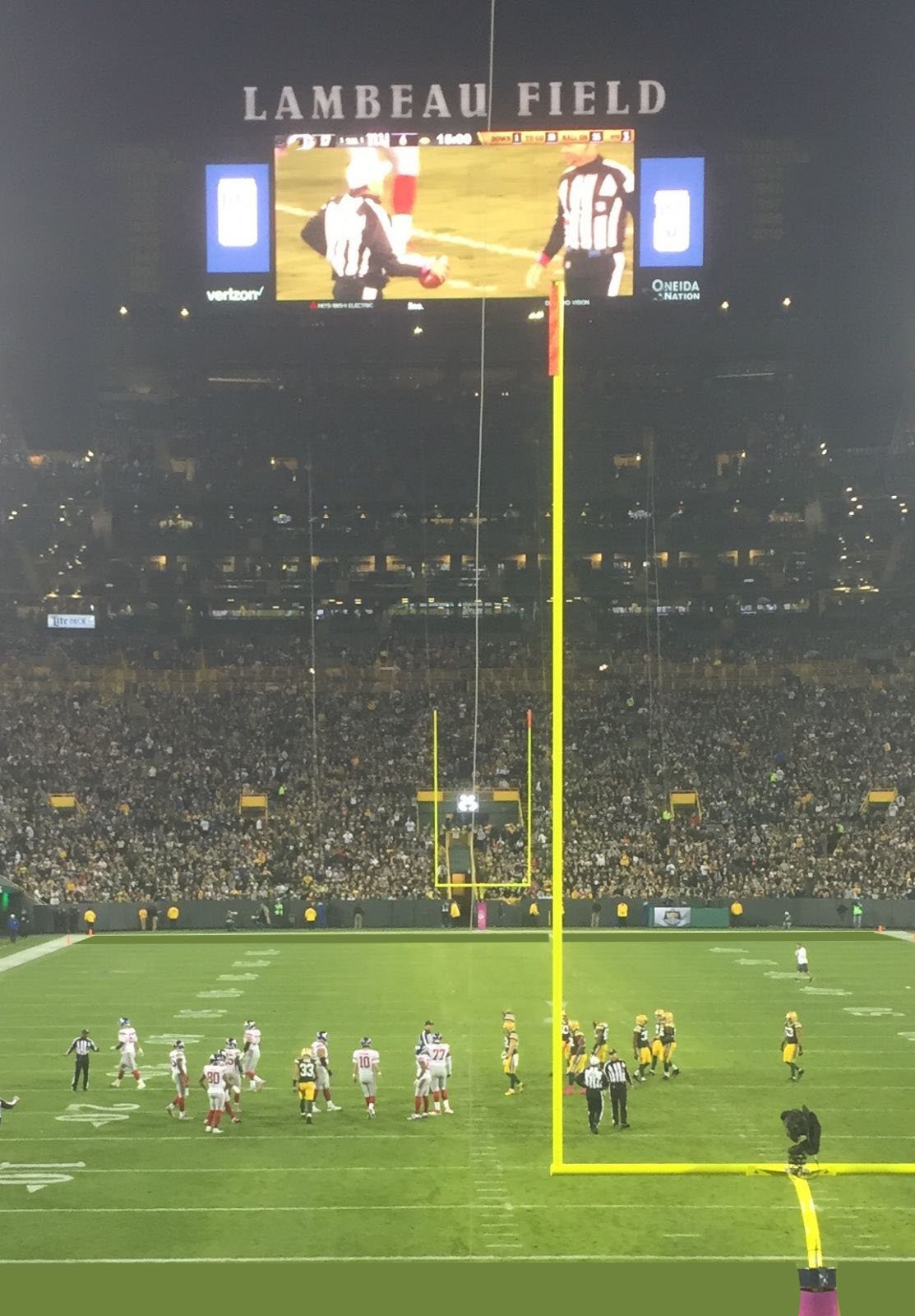 section 100, row 23 seat view  - lambeau field