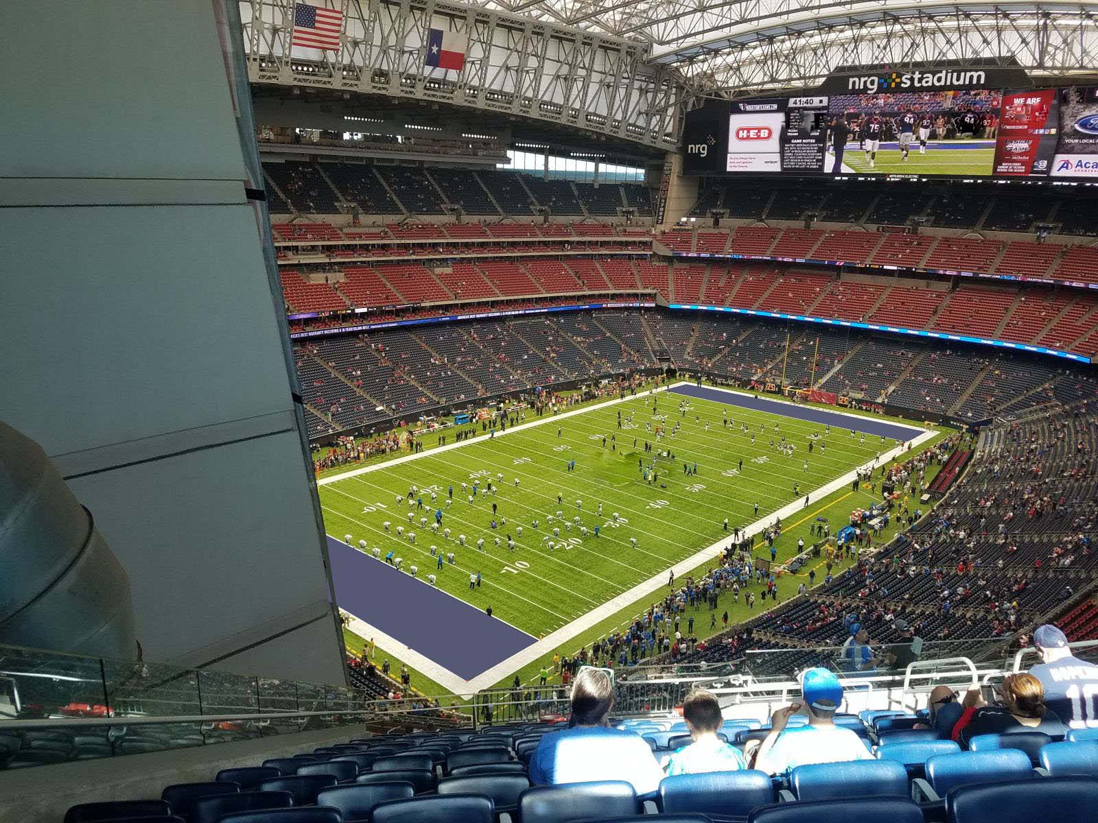 Maybe the worst seat at Texans Stadium, but some redeeming ...