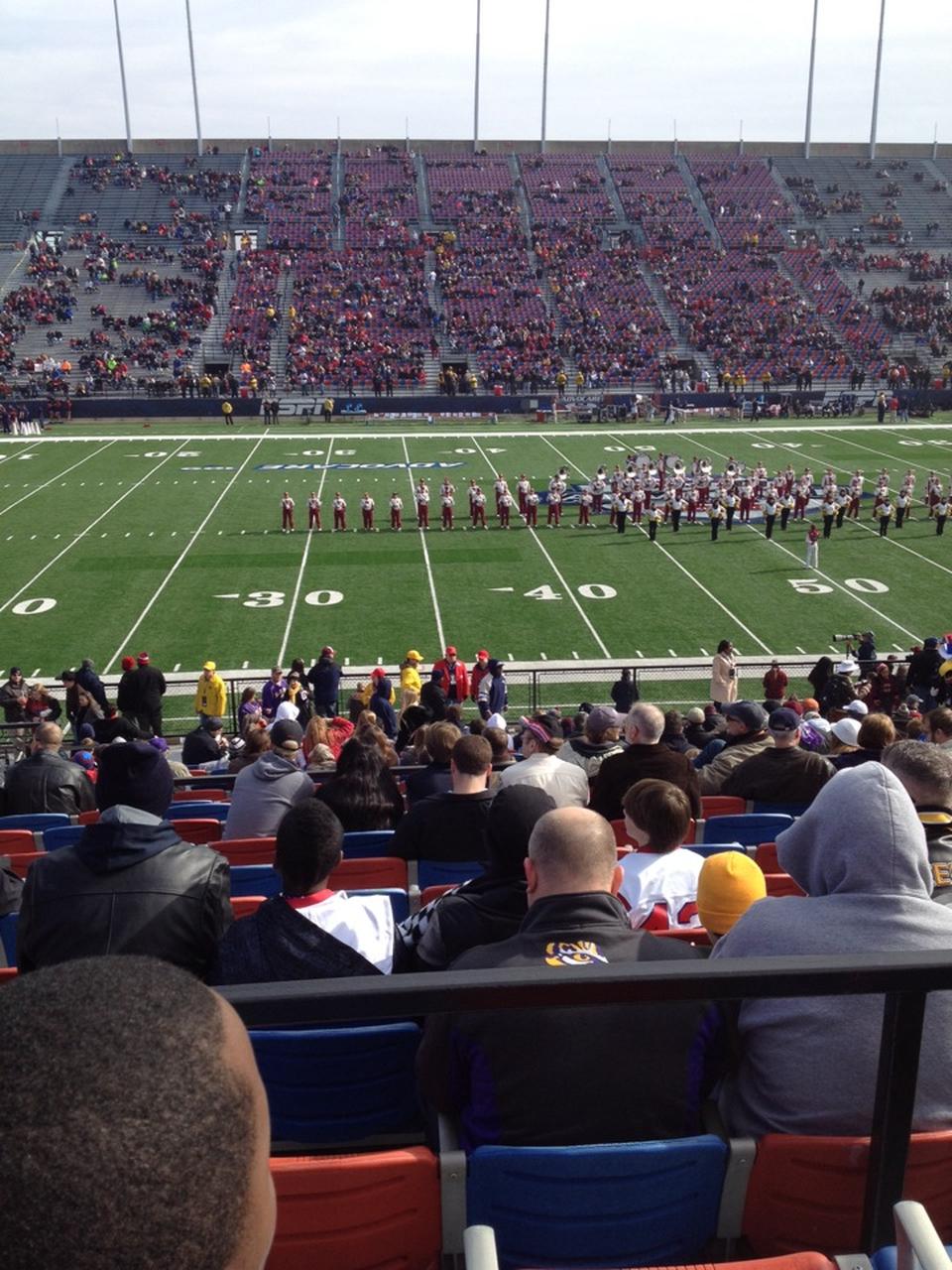 section 103, row s seat view  - independence stadium