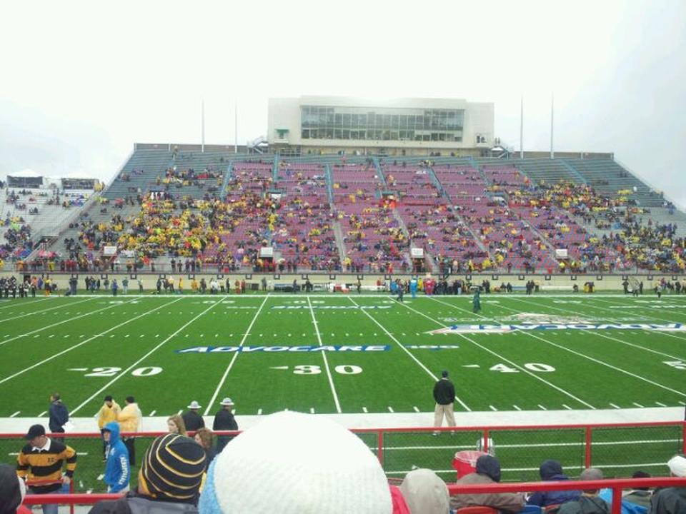 section 103, row g seat view  - independence stadium