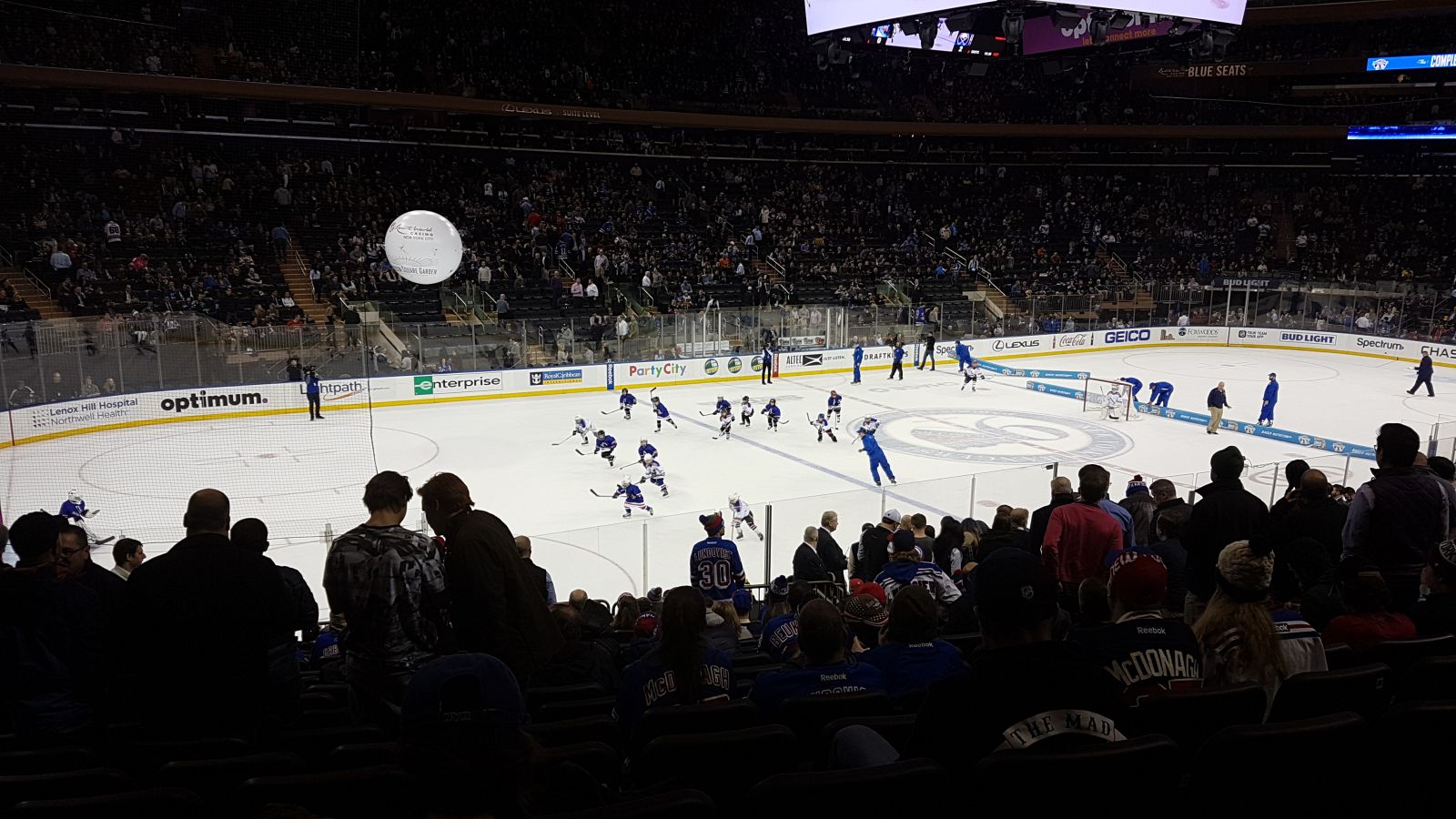 section 105, row 12 seat view  for hockey - madison square garden