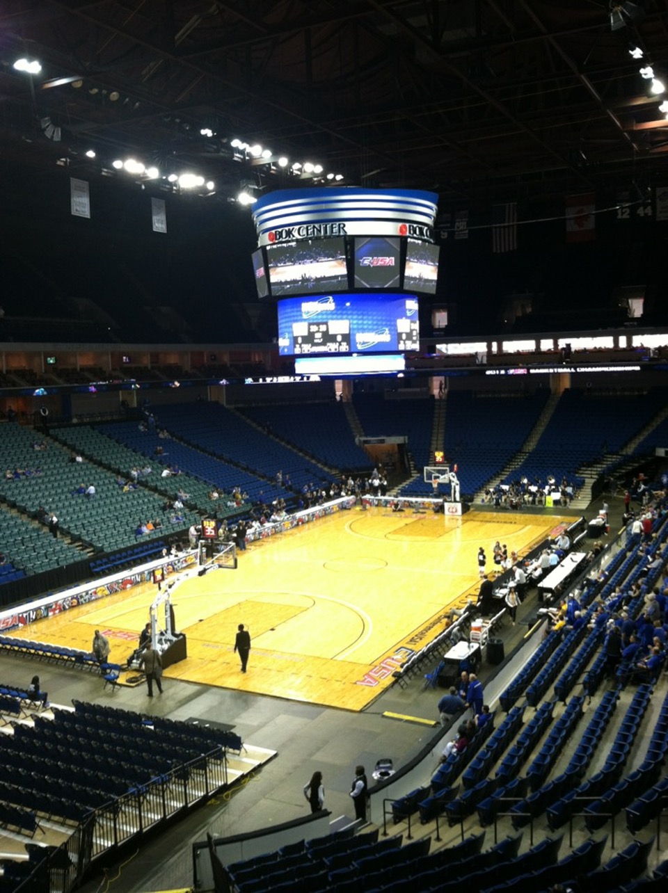 section 322, row 1 seat view  for basketball - bok center