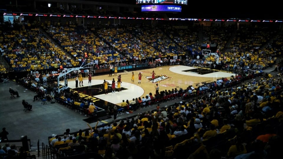 section 107, row x seat view  for basketball - bok center