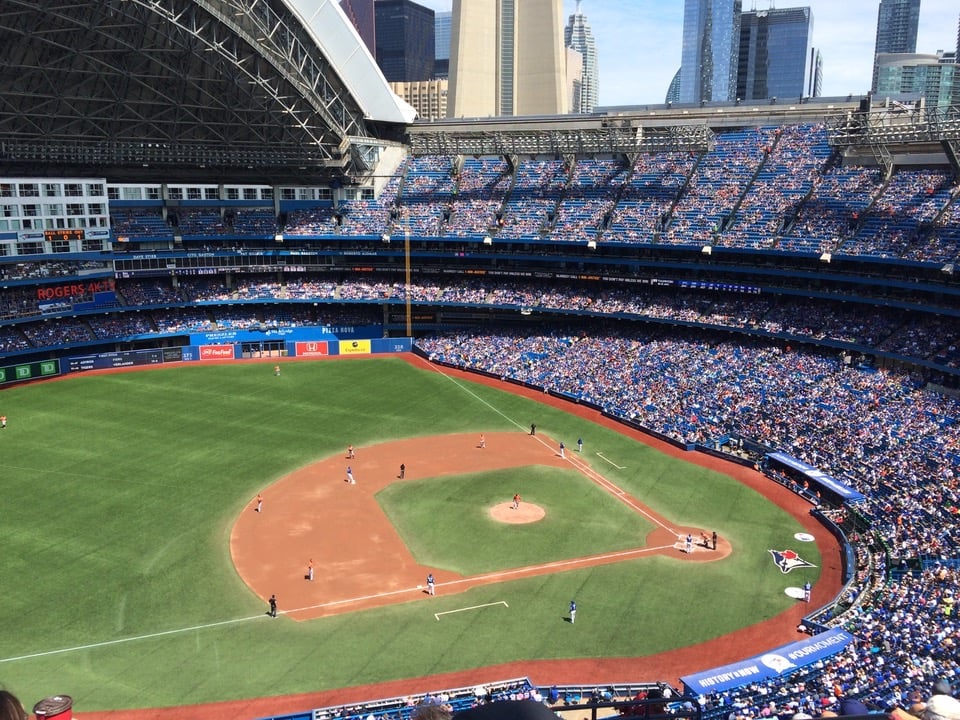 section 532 seat view  for baseball - rogers centre