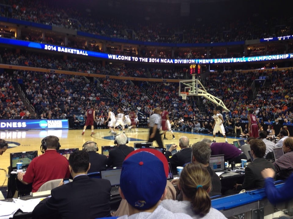 section 117, row 2 seat view  for basketball - keybank center