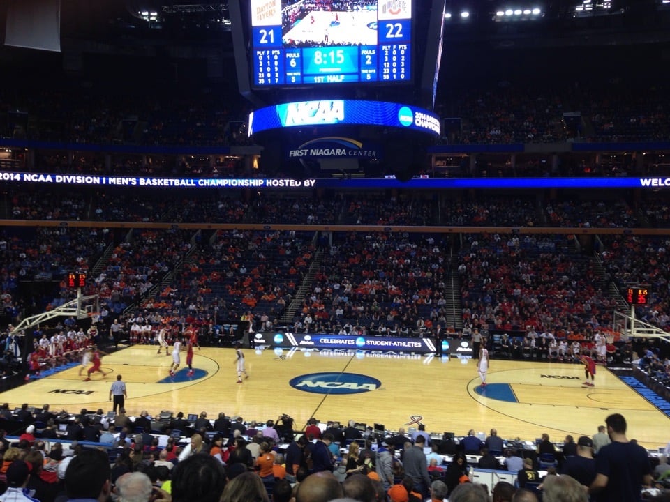 section 117 seat view  for basketball - keybank center