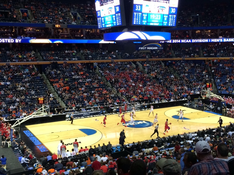 section 107 seat view  for basketball - keybank center