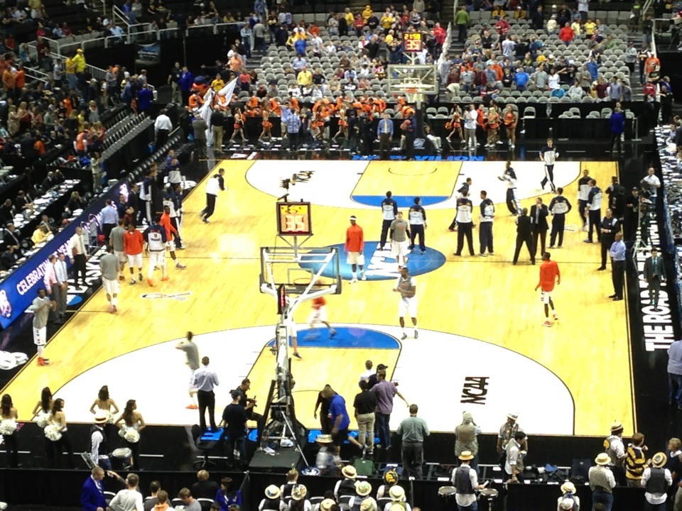 section 221 seat view  for basketball - sap center